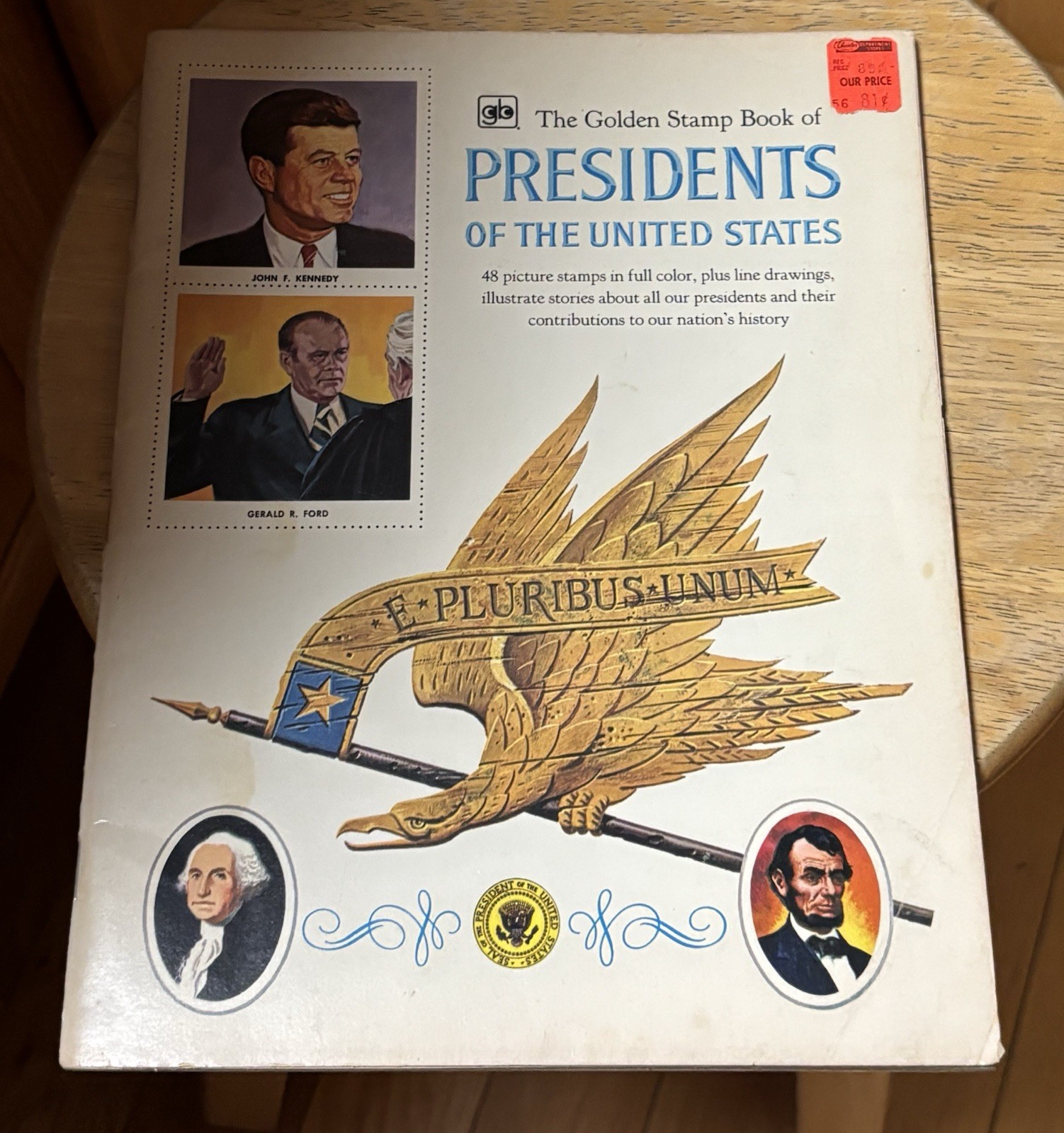 Vtg 1996 “The Golden Stamps Book Of Presidents Of The United States