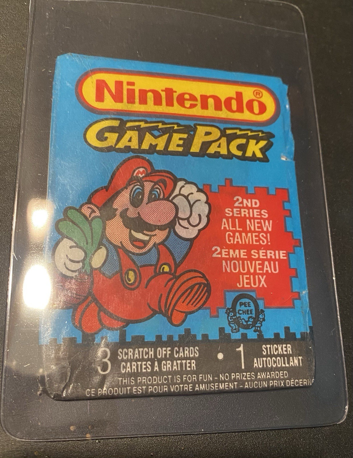 1989 Nintendo O-Pee-Chee Wax Pack *Extremely scarce* Mario Cover Sealed 1989 Nintendo O-Pee-Chee Wax Pack *Extremely scarce* Mario Cover Sealed