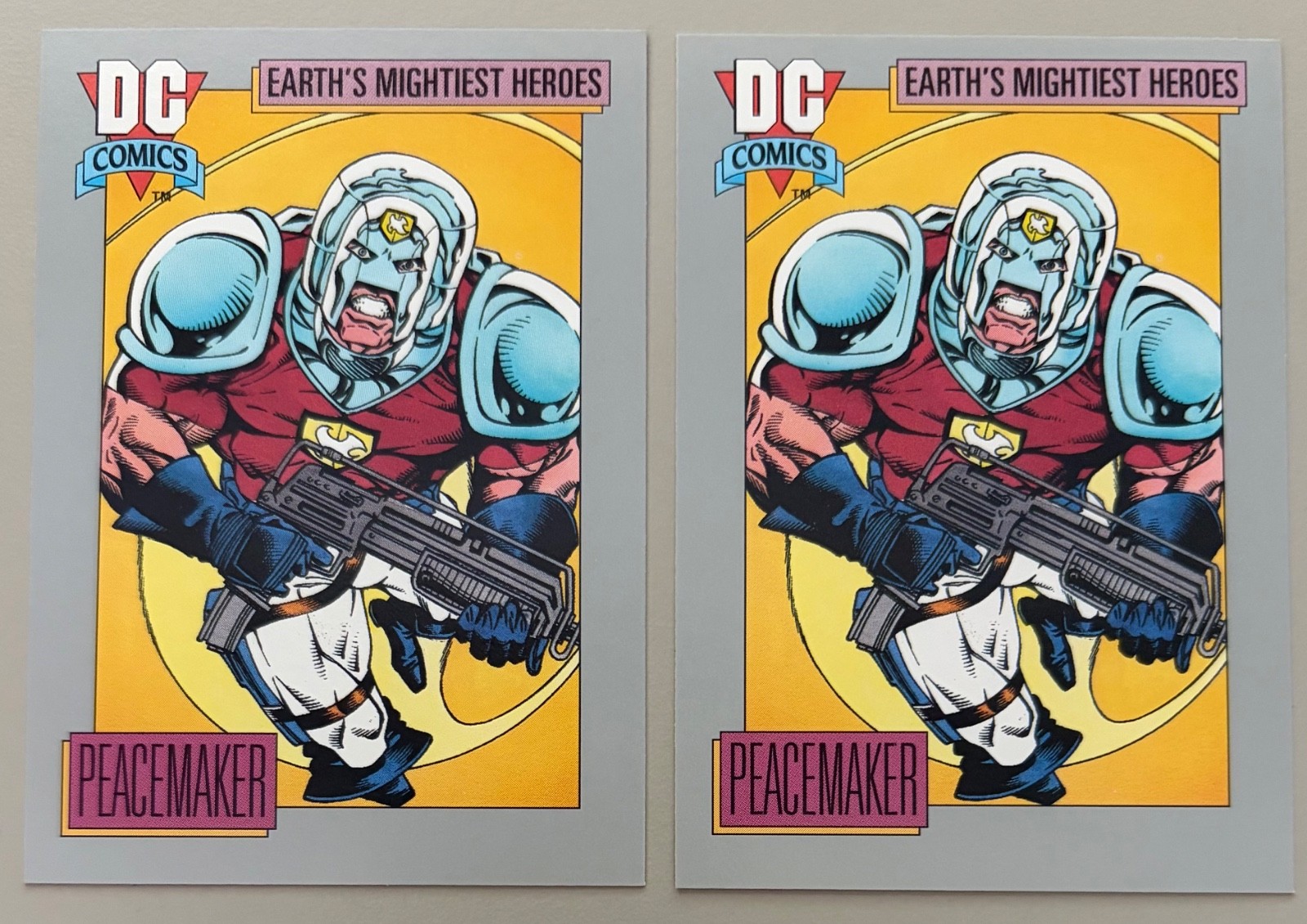 1992 IMPEL DC COMICS Cosmic Cards PEACEMAKER 2x Card Lot #69 NM suicide squad