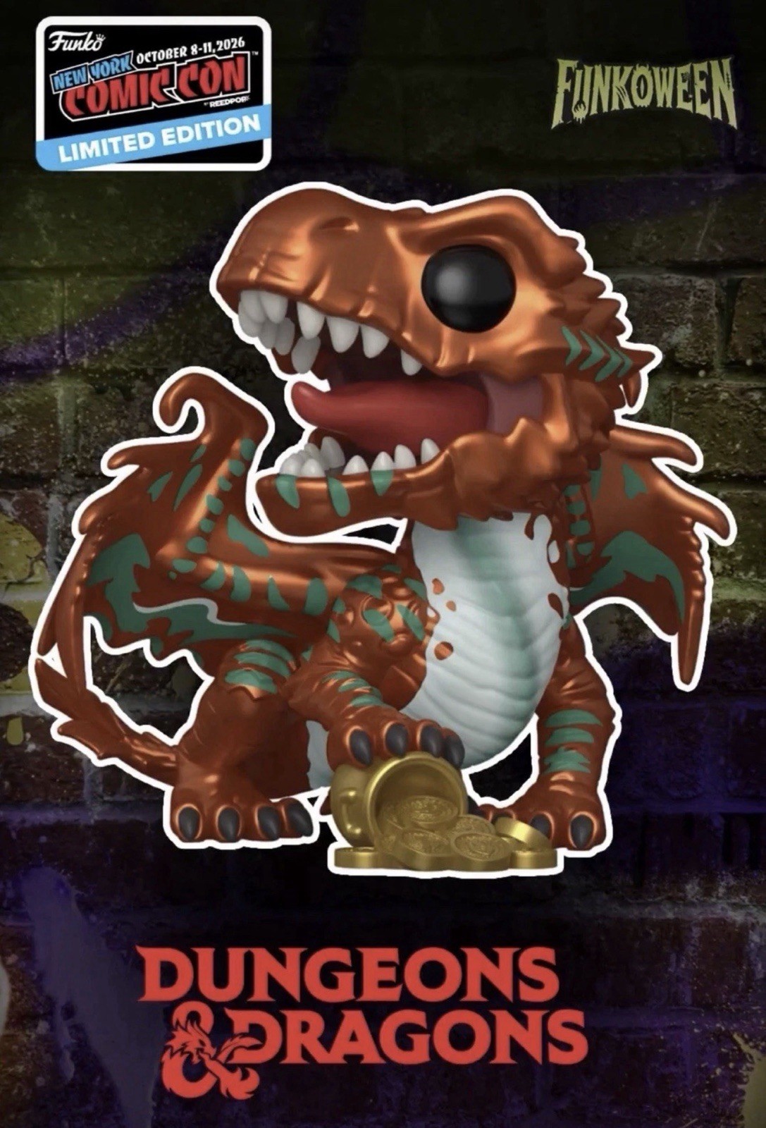 NYCC 2026 OFFICIAL FUNKO POP DUNGEONS & DRAGONS COPPER WYRMLING LE 8000