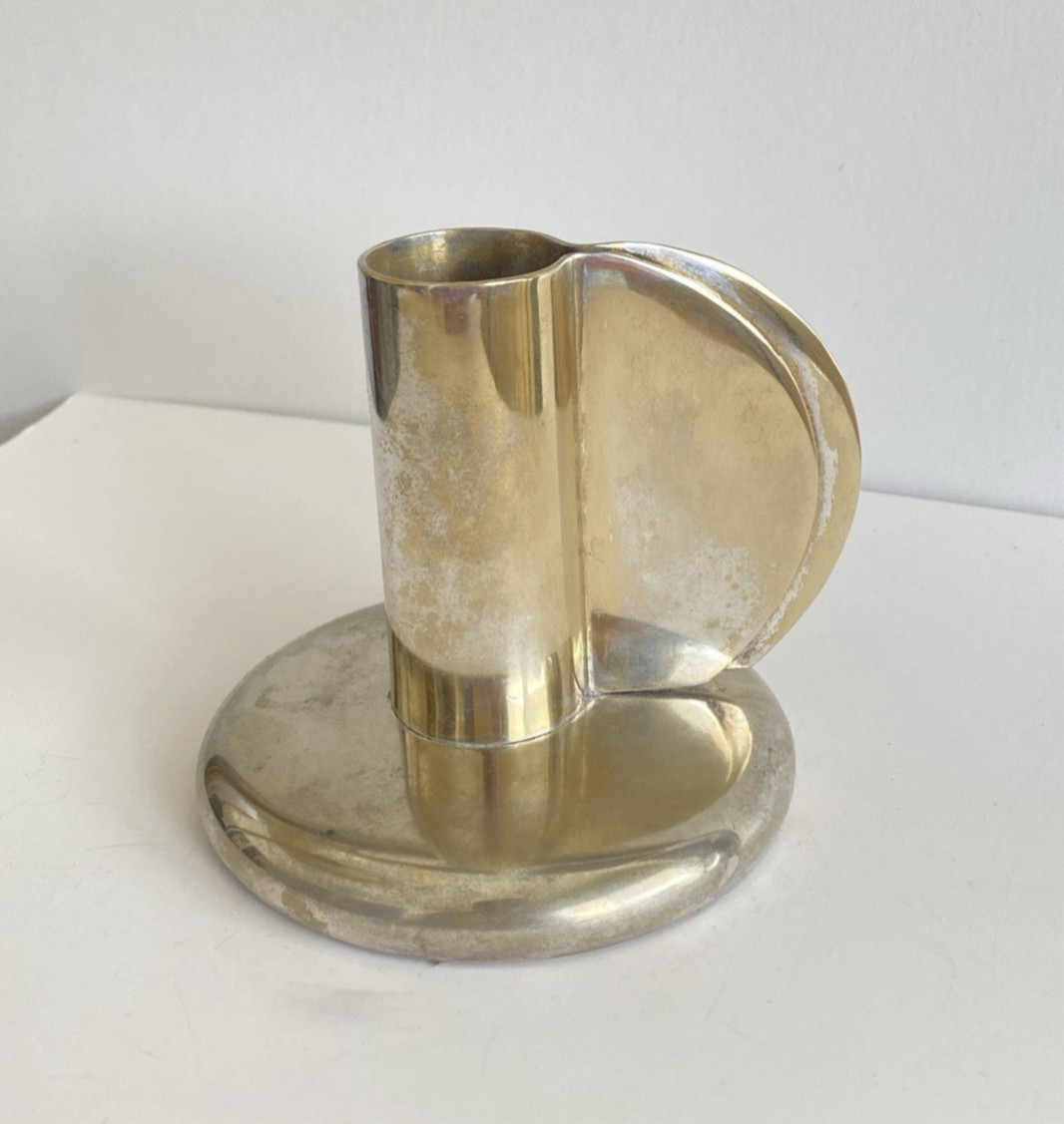 ALBERT REIMANN SCHOOL (Att.) Art Deco CANDLESTICK ca. 1925-1935 Germany Bauhaus