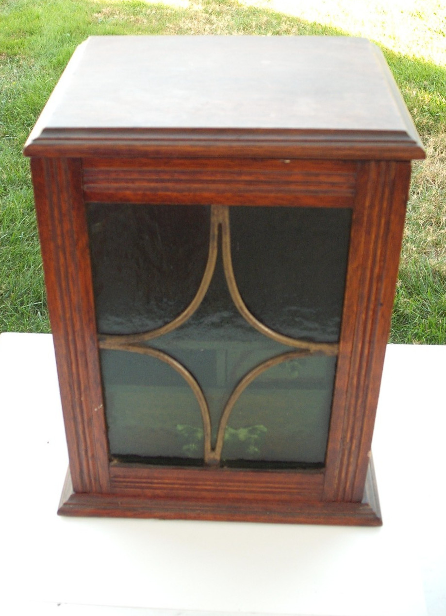 Antique early 1900's Edwardian Tobacco Smokers Cabinet