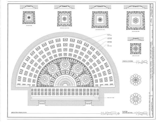 U.S. Capitol,Old Senate Chamber,Washington,District of Columbia,DC,HABS,9