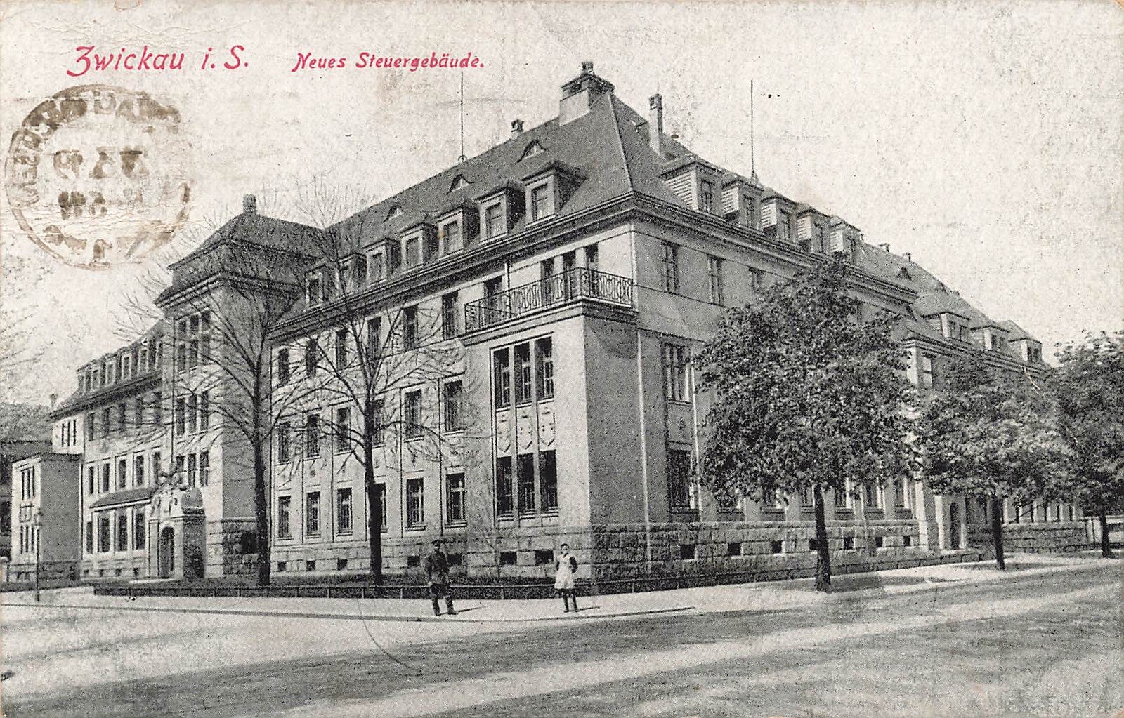 Postcard Zwickau (08056), new control building, postcard