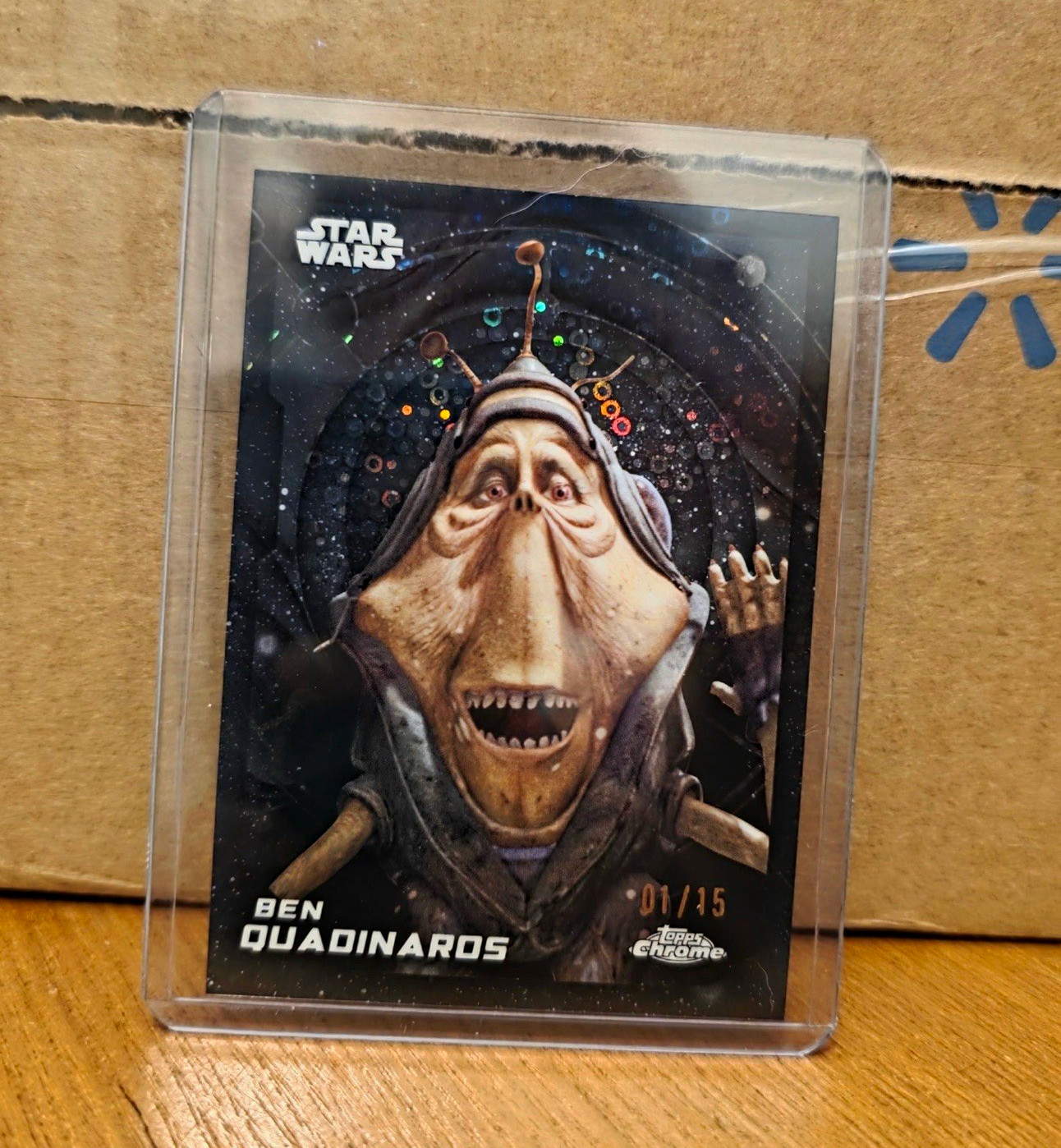 Topps 2026 Topps Chrome Star Wars Ben Quadinaros Serial Numbered 01/15