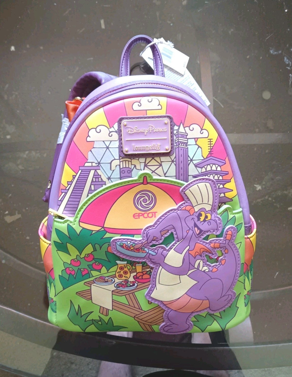 Disney Figment Loungefly Backpack 2024 International Food & Wine Festival EPCOT