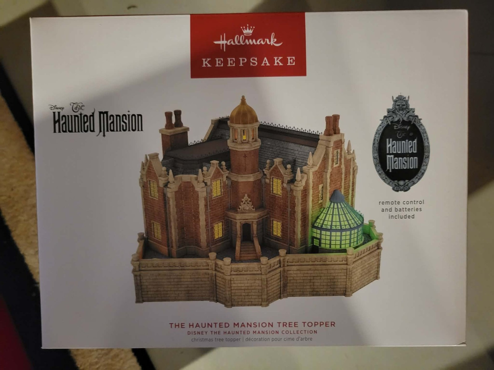 2025 Hallmark Haunted Mansion Tree Topper Disneyland Manor NEW