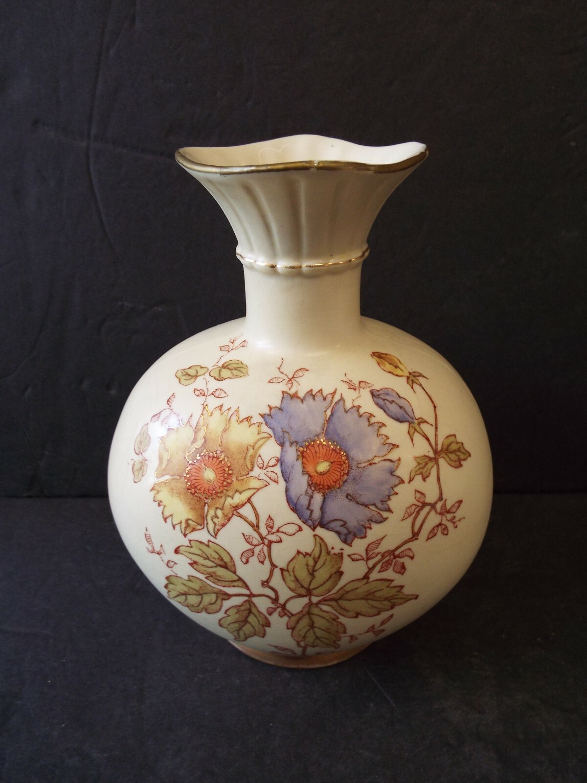 ANTIQUE ART NOUVEAU VICTORIAN FLORAL FLOWER BLUSH IVORY 8\