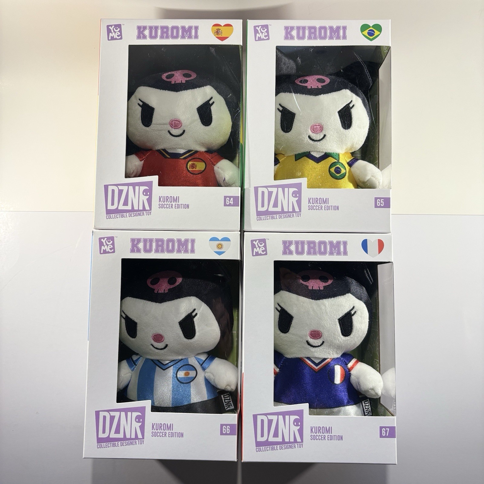 YuMe DZNR Kuromi Soccer Edition Lot of 4 New Sealed #64 #65 #66 #67