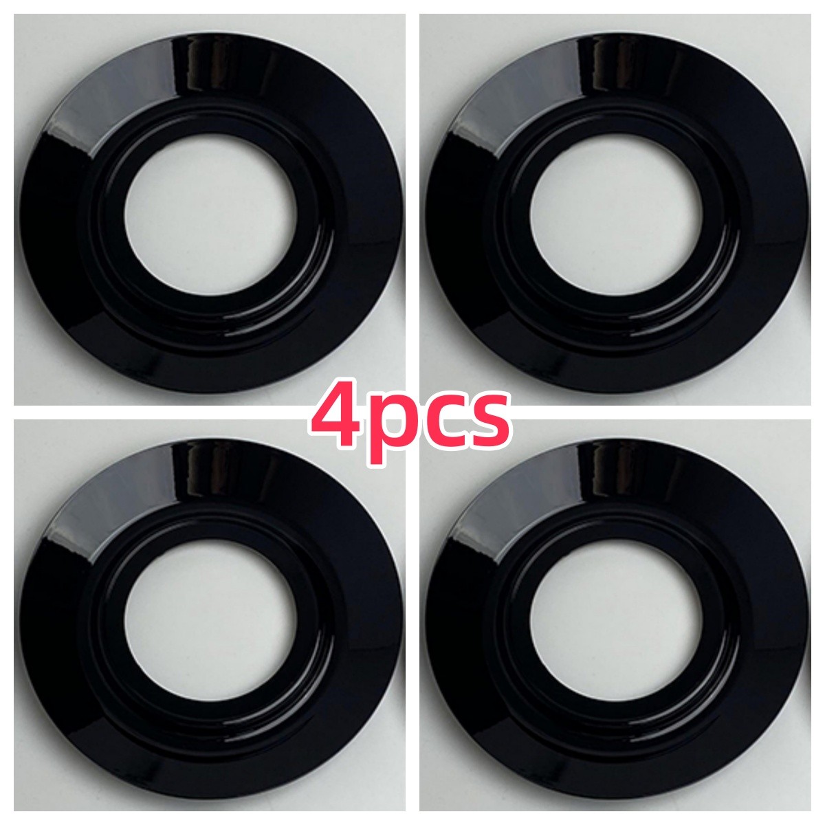 Black center cap wheel hub cover plates for Mercedes Benz C63s E63s CLS63s AMG