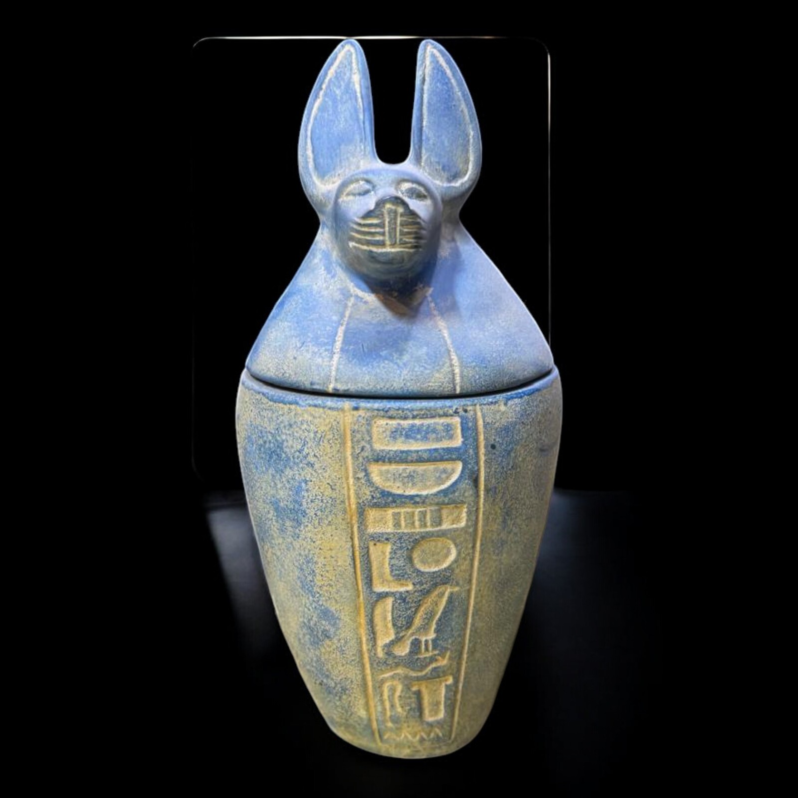 Rare Ancient Egyptian Canopic of God Anubis Pharaonic Antique Mythology BC