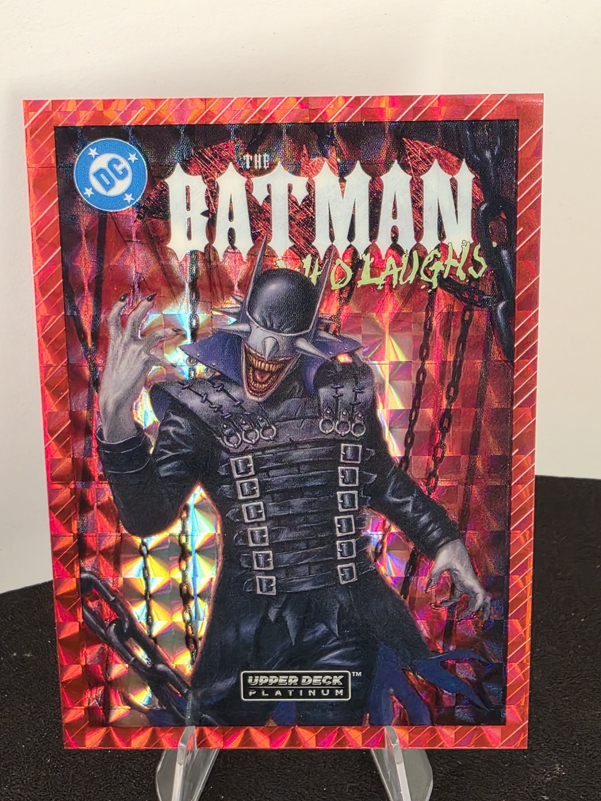 Upper Deck 2026 DC Platinum The Batman Who Laughs Variant Red Tessellation 05/15