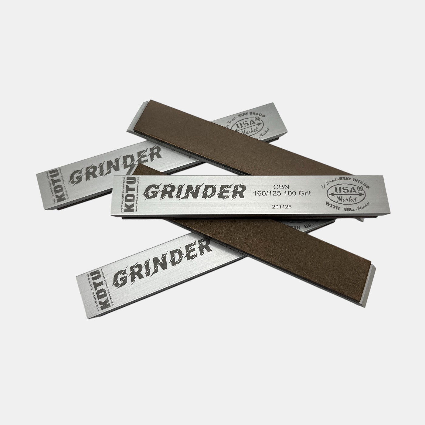 KDTU CBN GRINDER (Gold) — Metal Bond Sharpening Stones 1″ x 6″ (25mm x 150mm)