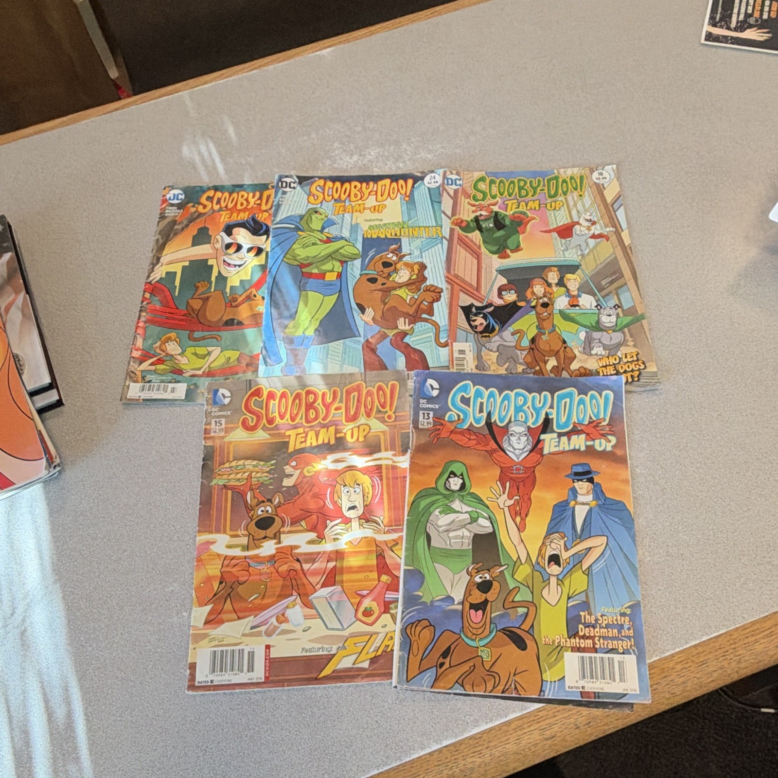 Lot of 5DC Comics Scooby-Doo Team-Up Comic Book Lot 2016 Issues 13 15 18 24 27