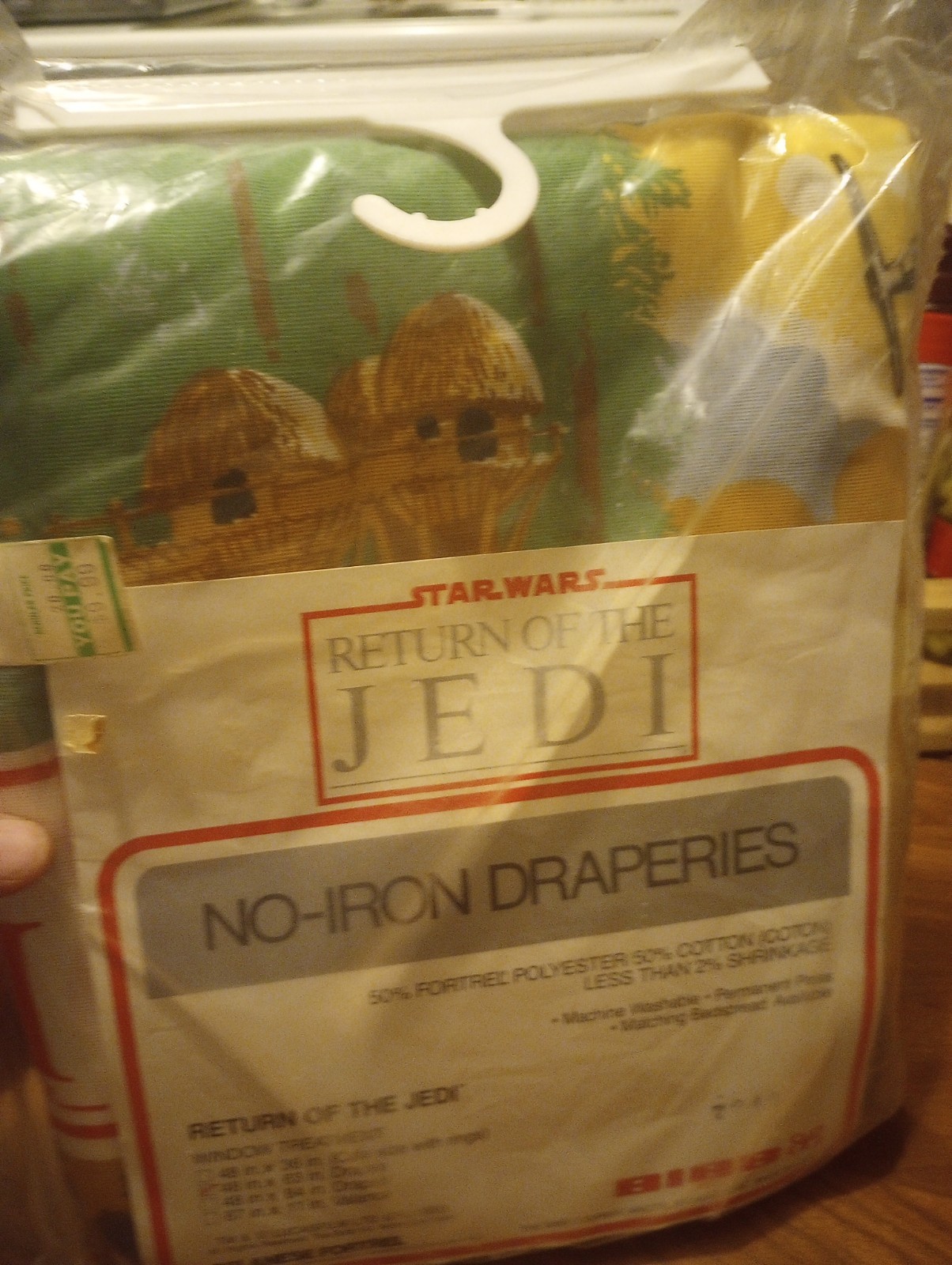 Vtg NOS 1983 RETURN OF THE JEDI BIBB Curtains DRAPERIES 48x63   Deadstock Mint