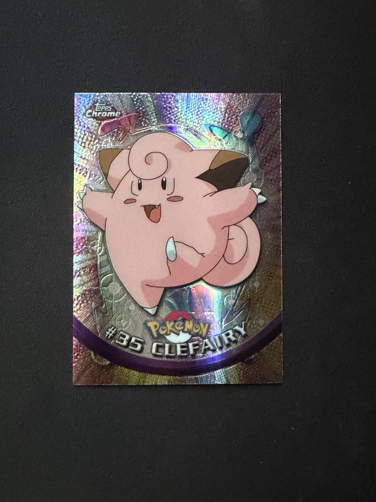 2000 Topps Chrome Pokemon Clefairy #35 Spectra