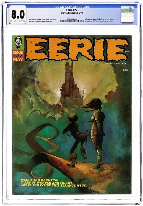 Eerie #27 - 1970 - CGC 8.0 - Vaughn Bode & Jeff Jones