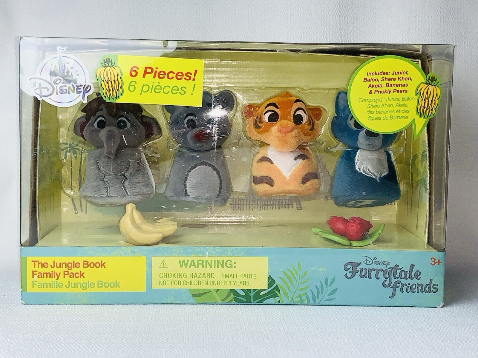 The Jungle Book Disney Furry Tale Friends Family Pack Figures 6-piece Set NEW