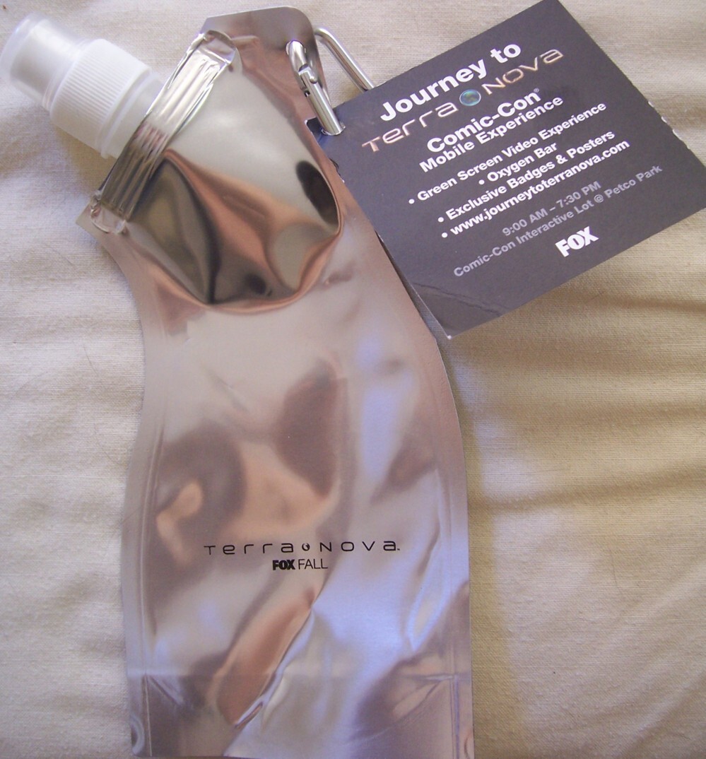 Terra Nova TV series 2011 San Diego Comic-Con SDCC Fox promo water bottle NEW