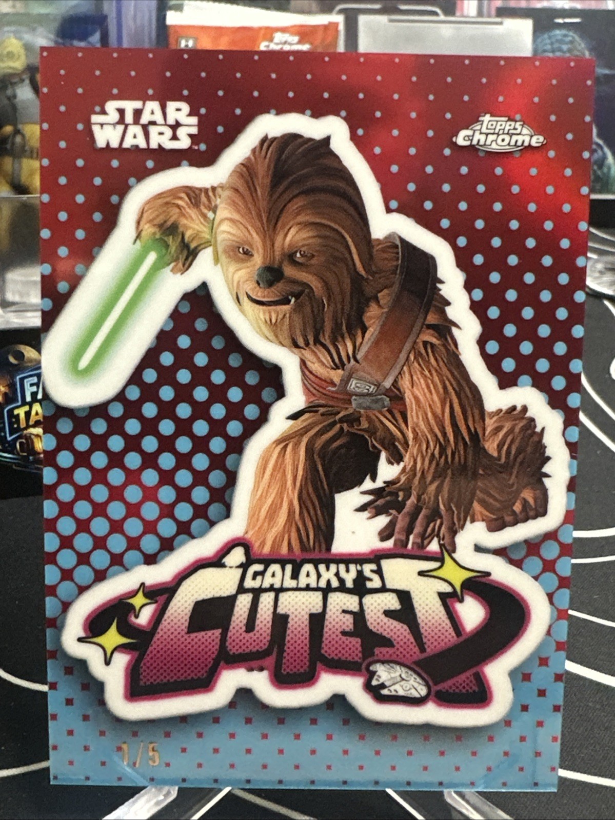 2026 Topps Chrome Star Wars Wookiee Galaxy\'s Cutest Red Alpha 1/5 #QT-15