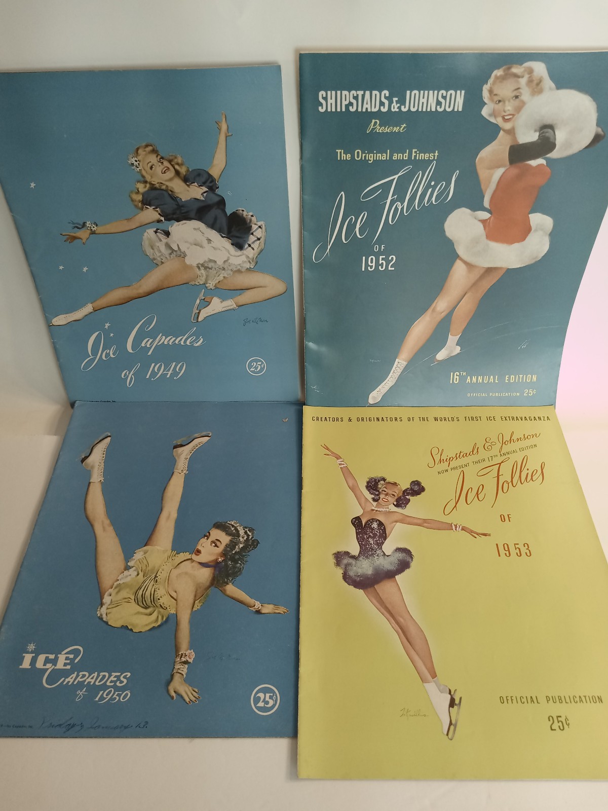 Ice Capades - Souvenir Program 1949 1950 1952 1953 EARLY DISNEY ART Cheescake Ice Capades - Souvenir Program 1949 1950 1952 1953 EARLY DISNEY ART Cheescake