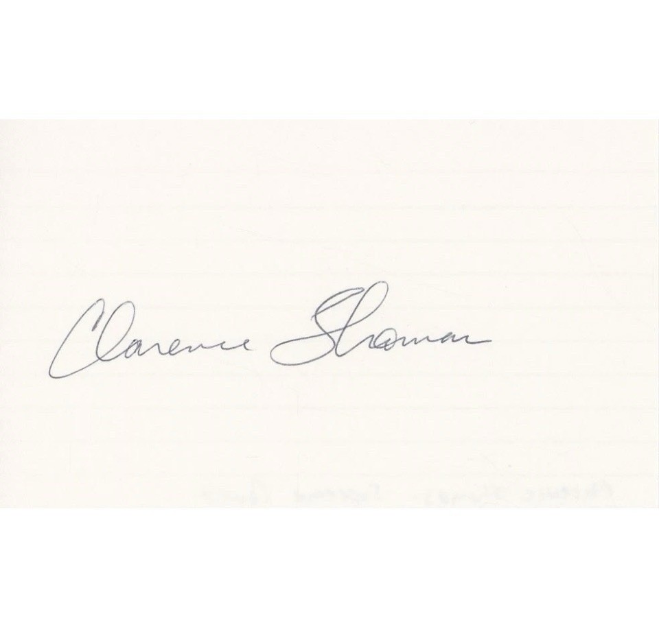 Clarence Thomas - U.S. Supreme Court Justice - Autographed 3”x5” Index Card