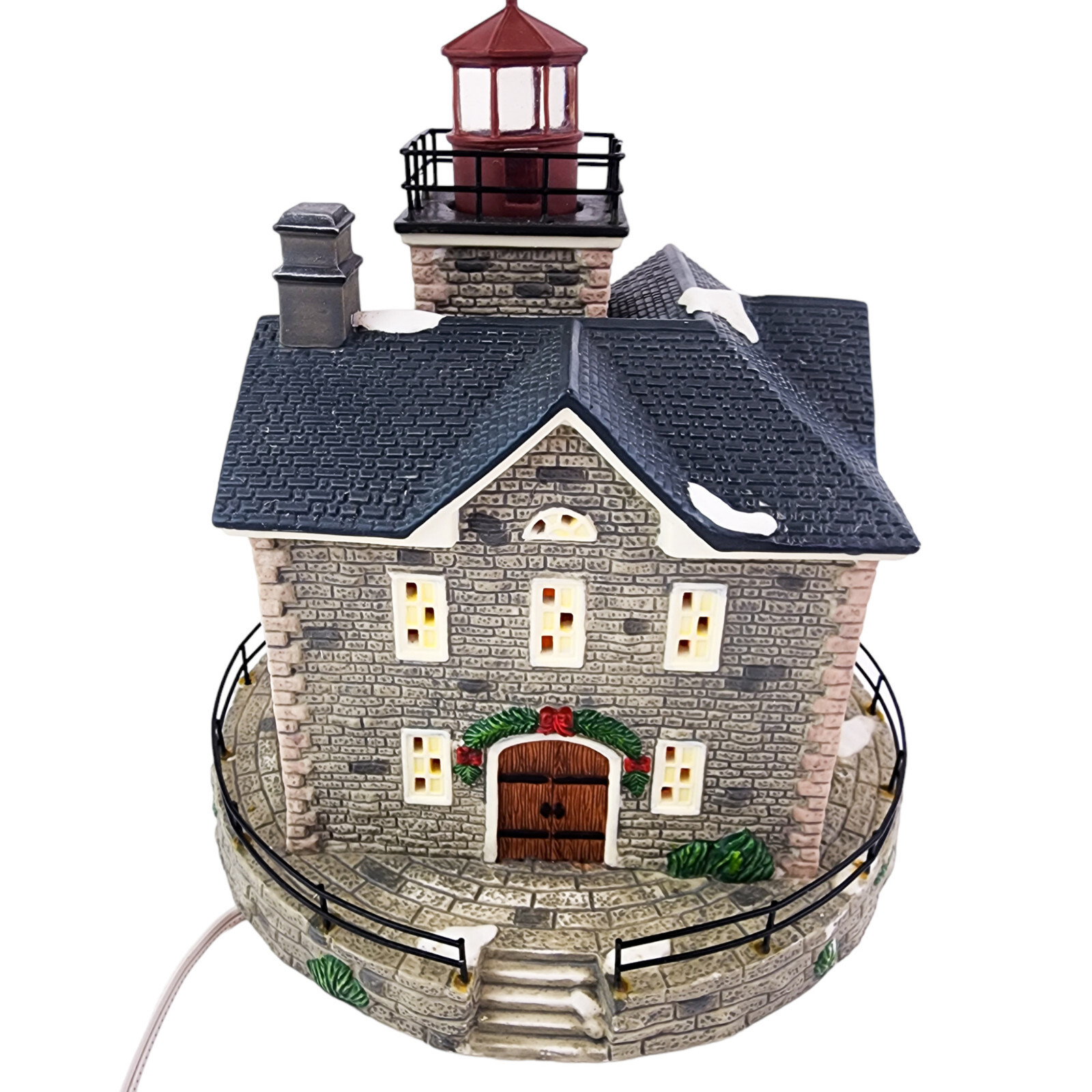 O’Well Harborside Village Cedar Island NY Porcelain Lighted House 2006 Christmas