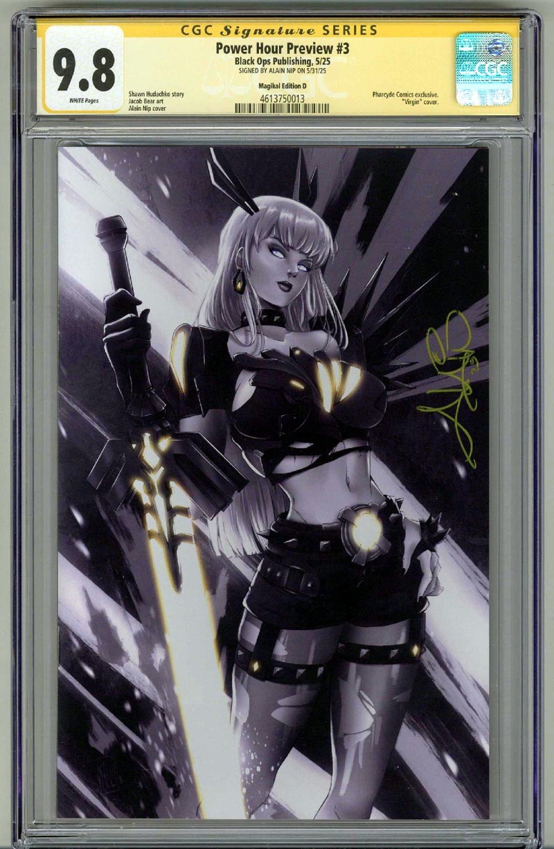 POWER HOUR PREVIEW #3 CGC 9.8 SS SIGNED ALAIN NIP VARIANT MAGIKAL /50 POP 1 RARE