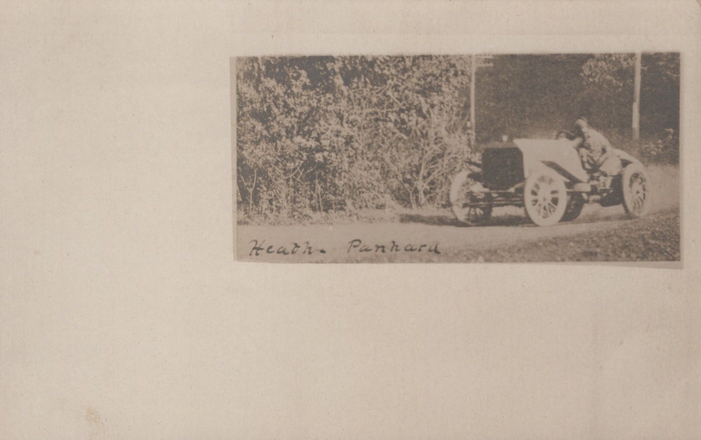 Heath Panhard Race Car Vanderbilt Cup Auto Racing 1900s - RPPC Photo Postcard