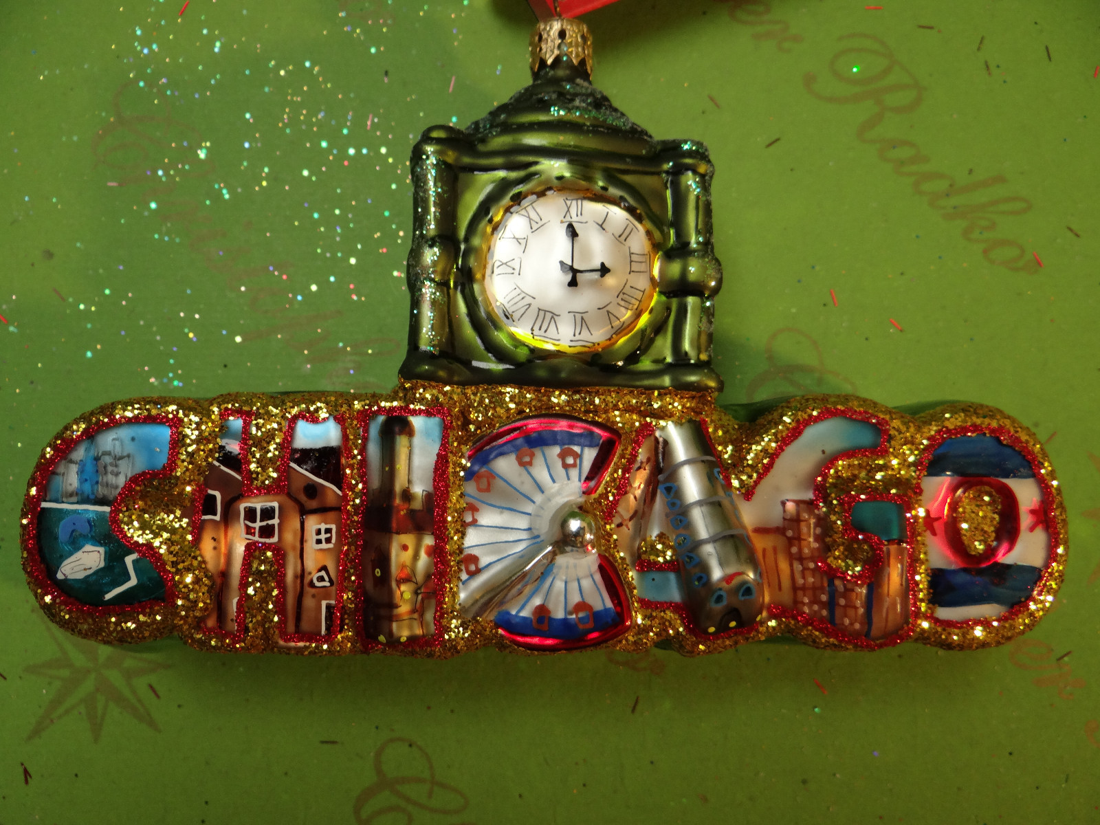 Christopher Radko Chicago Ornament