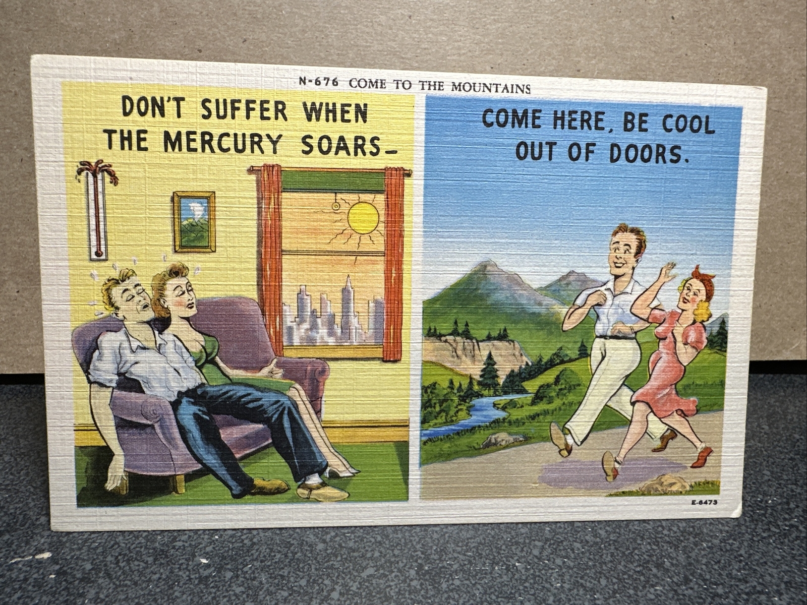 Come To The Mountains Postcard ￼
