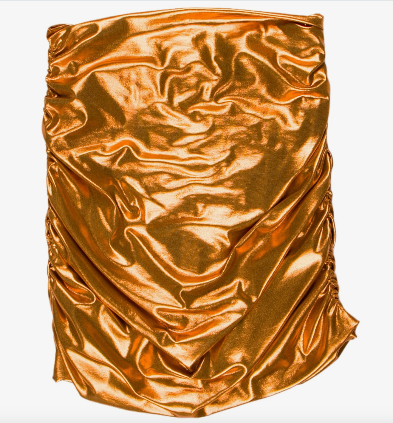 Dolce & Gabbana Strapless Metallic Orange Bronze Top / Medium 