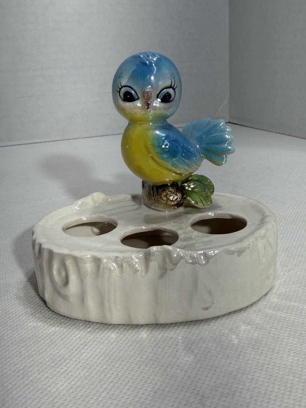Vintage Lefton Norcrest Bluebird Lipstick Holder With Original Sticker Vintage Lefton Norcrest Bluebird Lipstick Holder With Original Sticker
