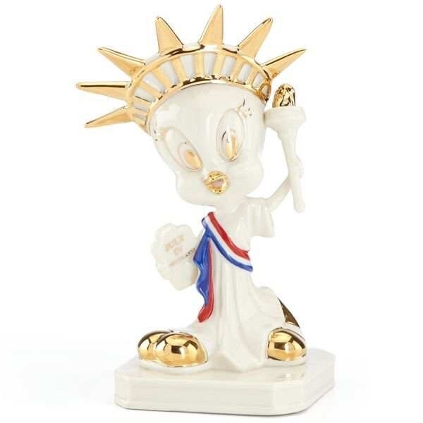 Lenox  Looney Tunes Tweety Statue Of Lady Liberty Figurine 850881