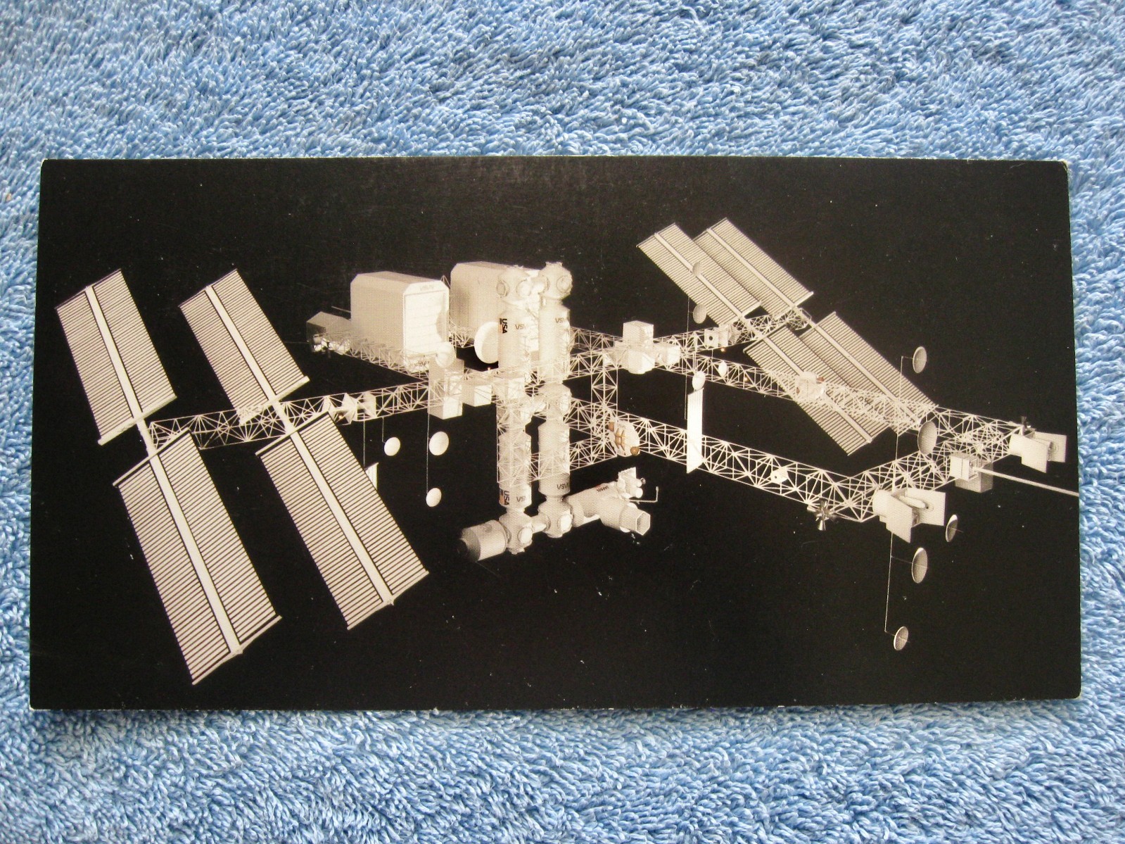US Pavilion, EXPO 86, Vancouver, B.C. Post Card; Large Scale Model Space Station