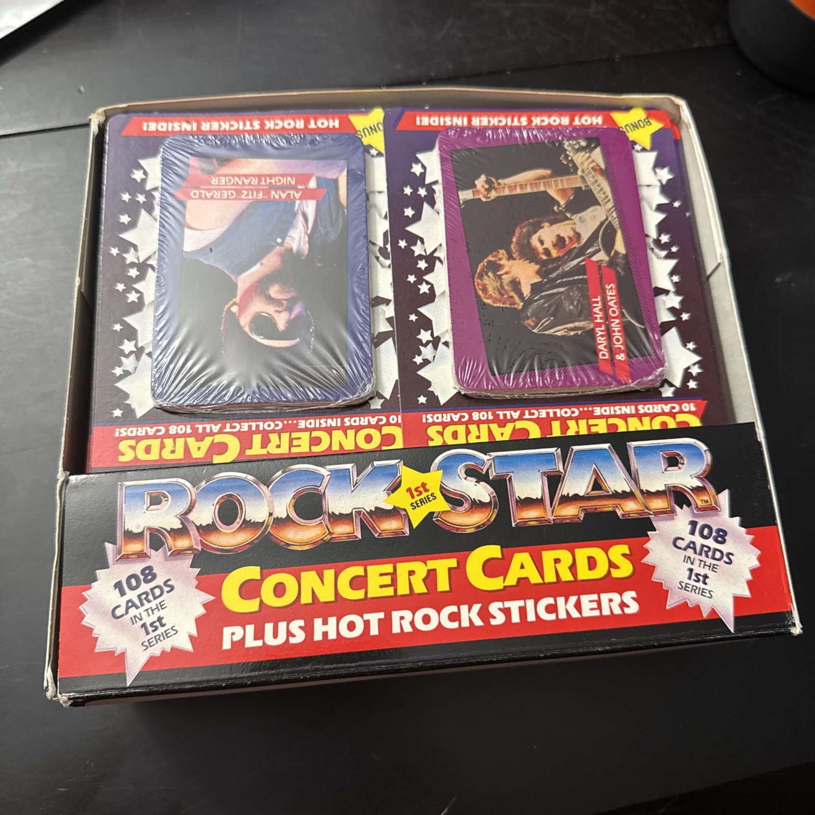 Lot of 26 Sealed 1985 Rock Star Concert Cards Packs Benatar, Stones, Quiet Riot
