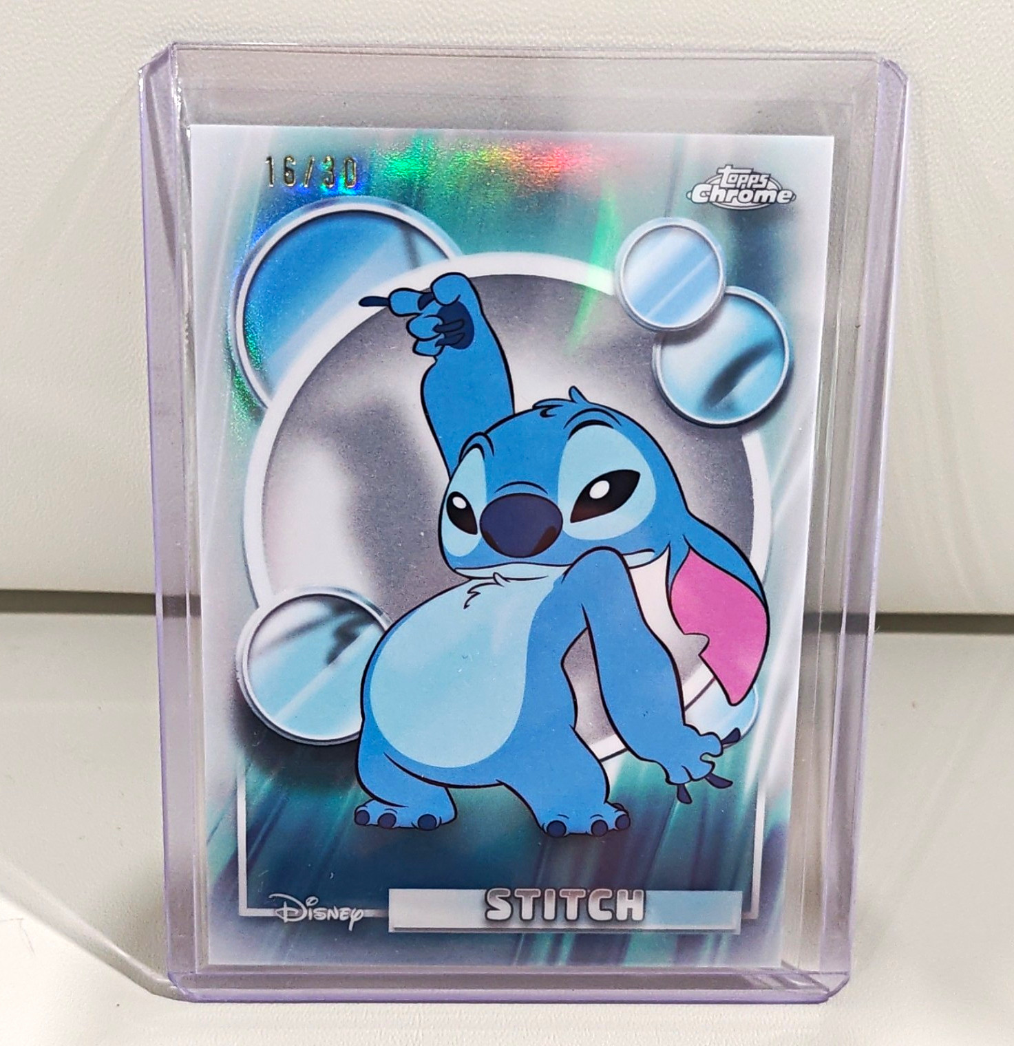 Topps 2026 Topps Chrome Disney Lilo & Stitch Stitch Card #150 16/30