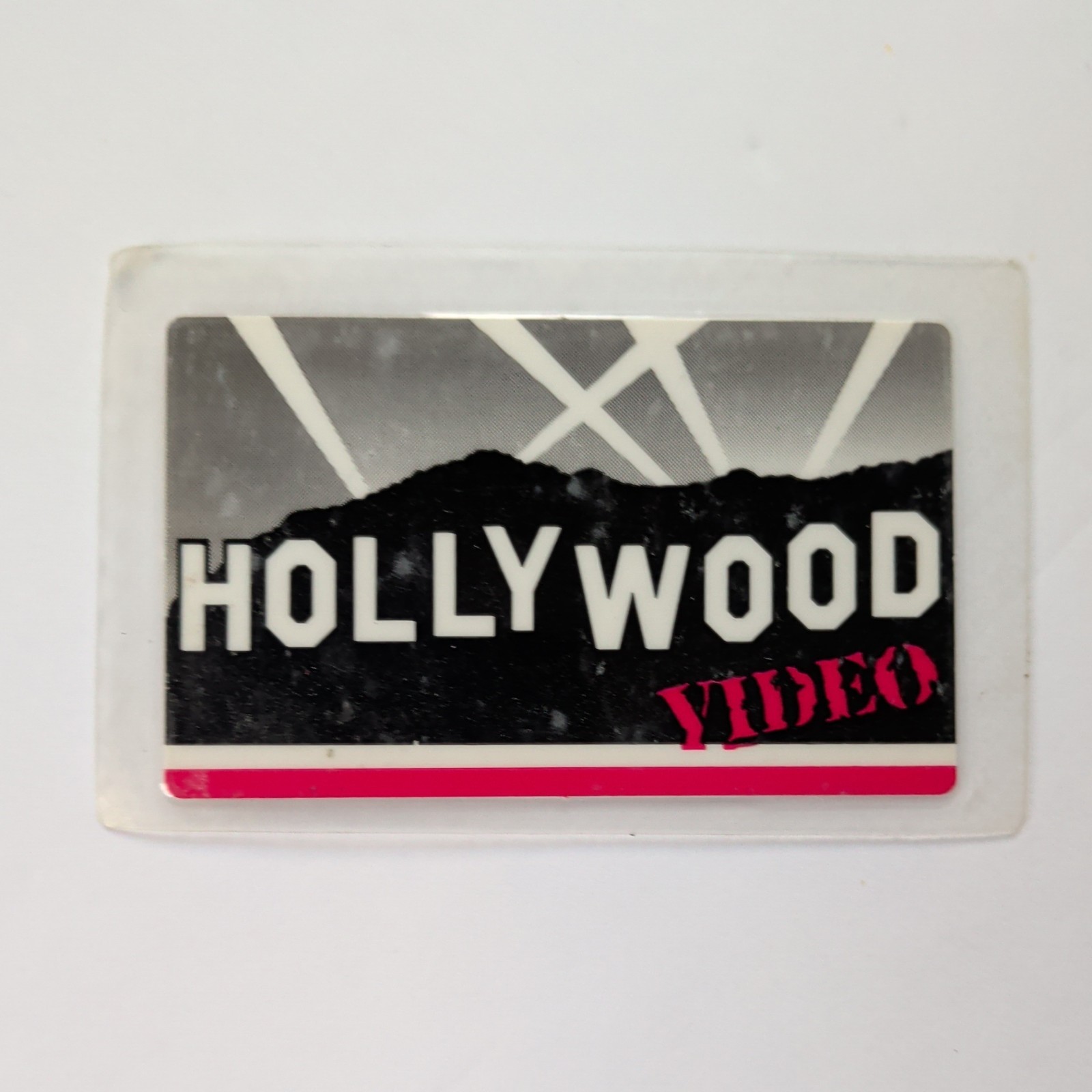 Vintage 1990\'s Hollywood Video Membership/Rental Card