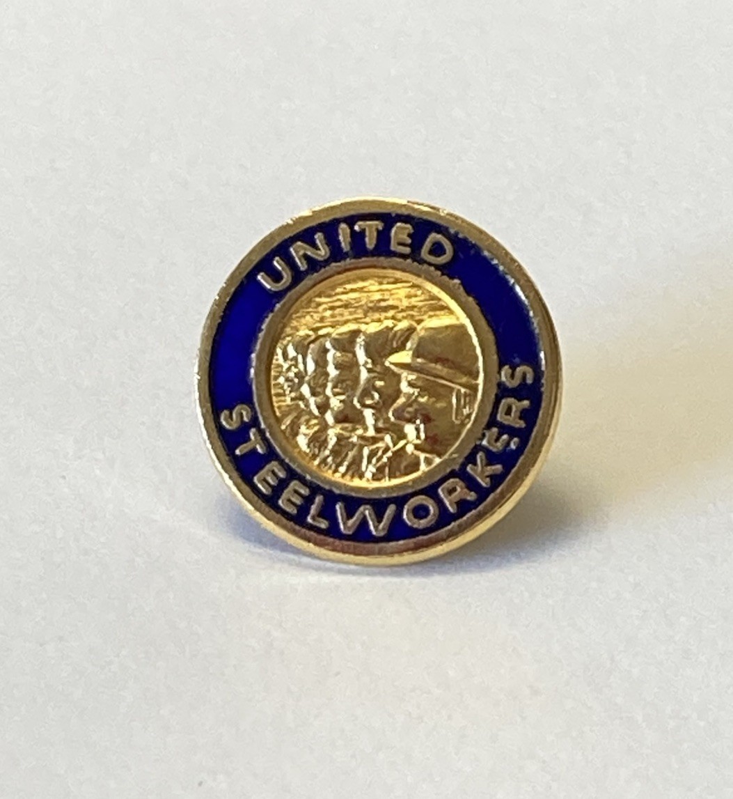 Vintage USA United Steel Workers Union Enamel Pin