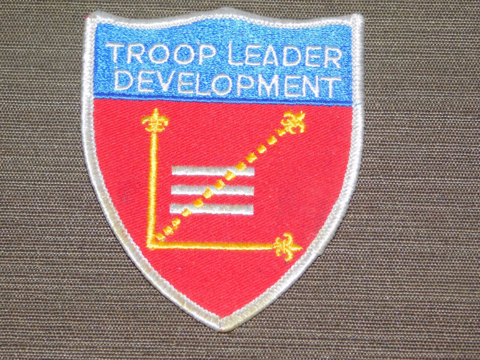 VINTAGE BSA BOY SCOUTS OF AMERICA PATCH TROOP LEADER DEVELOPMENT