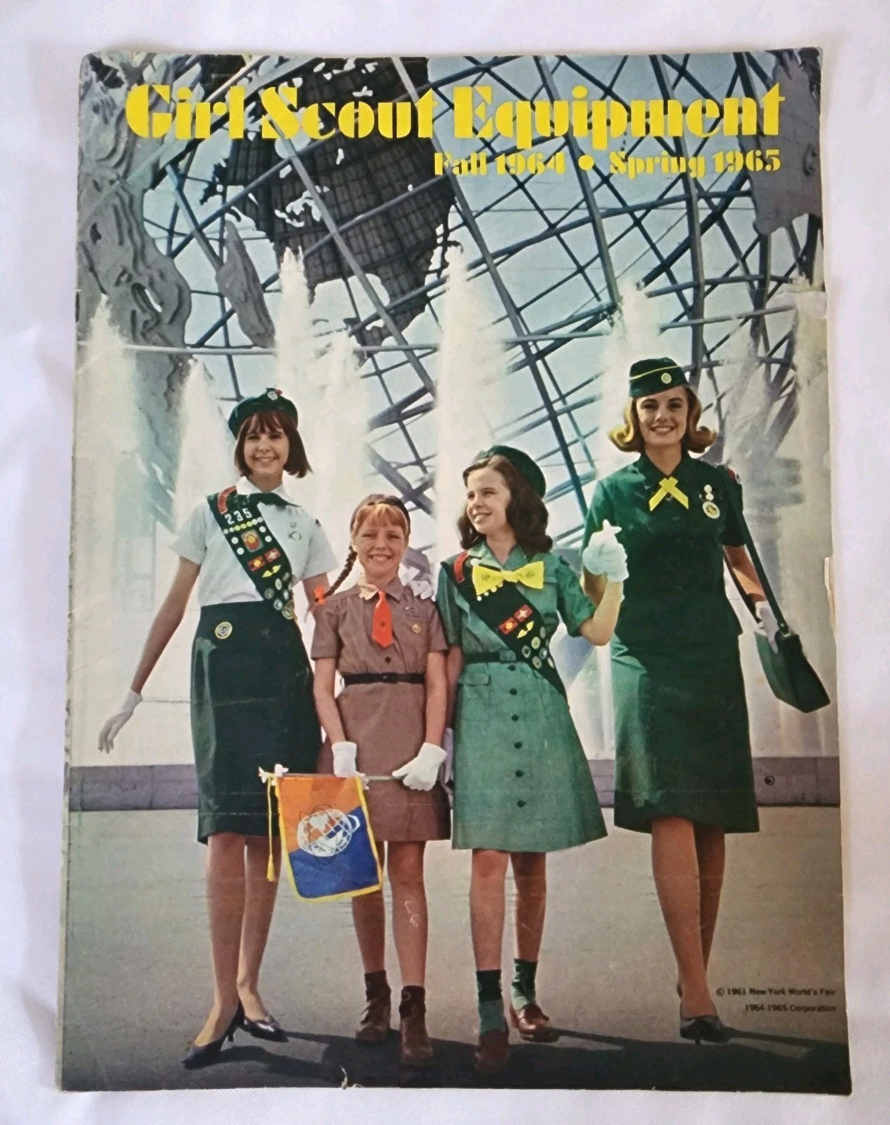 VINTAGE 64-65 Edition GIRL SCOUT EQUIPMENT CATALOG 60s With Original Order Form