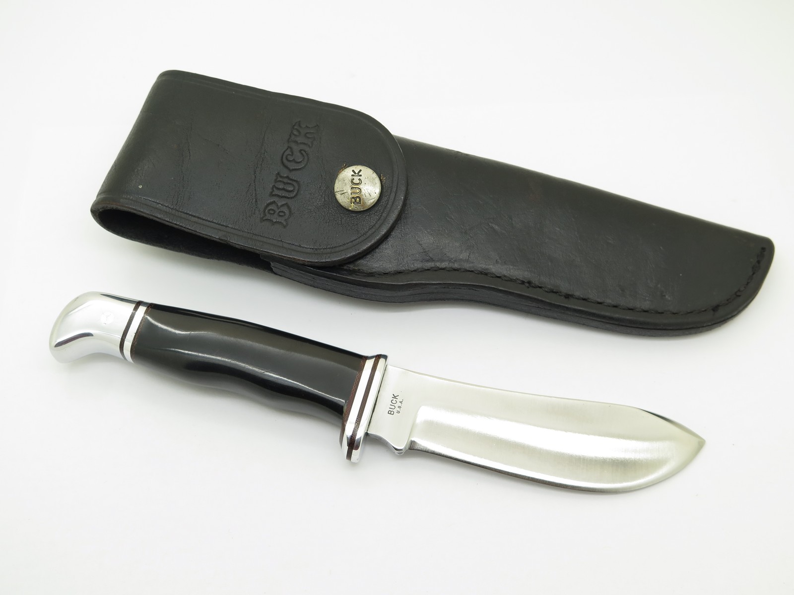 Vintage 1967-72 Buck 103 Skinner 2 Liner USA Fixed Blade Hunting Knife & Sheath Vintage 1967-72 Buck 103 Skinner 2 Liner USA Fixed Blade Hunting Knife & Sheath