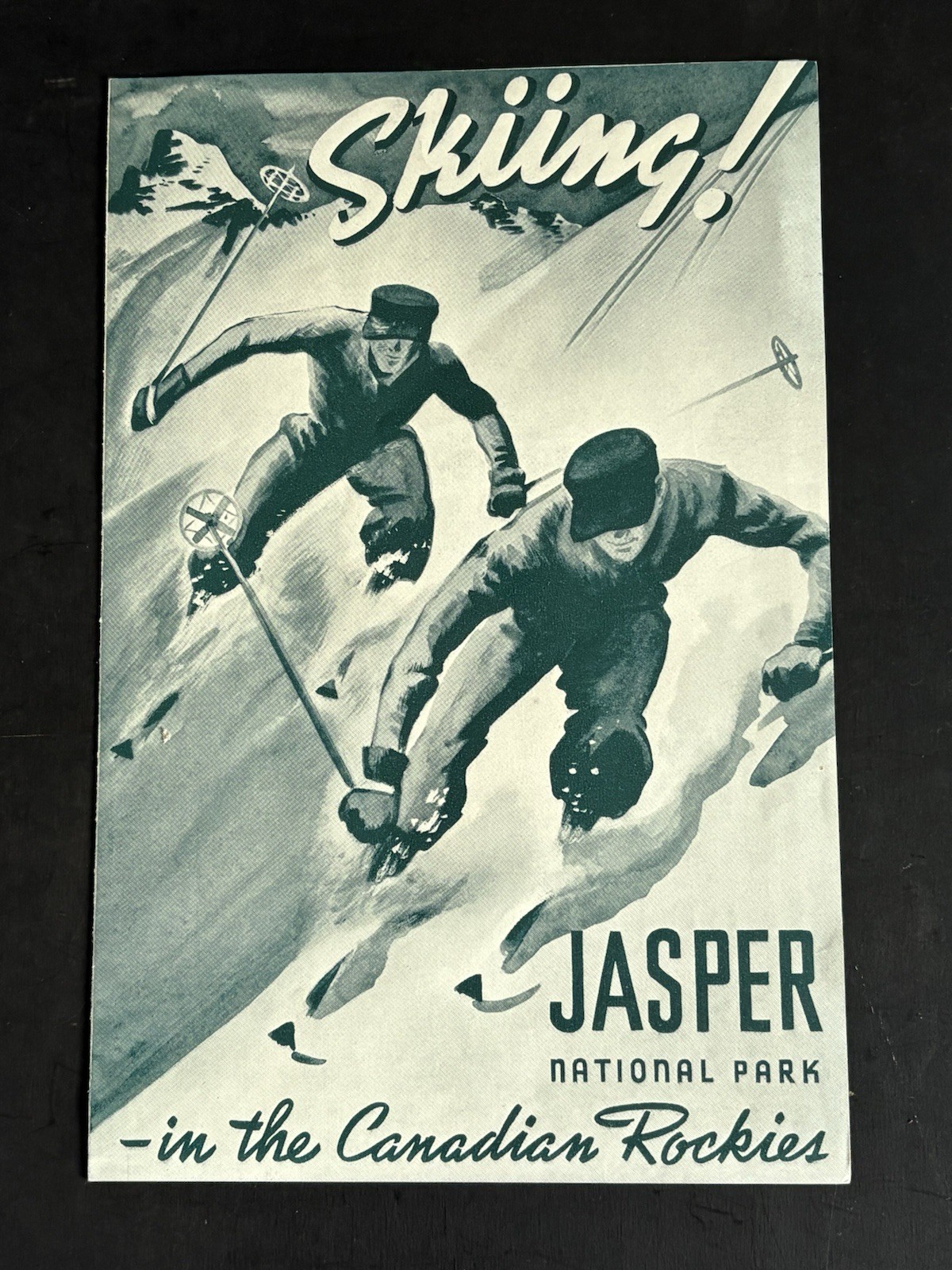 Vintage Ski Brochure 1938 Canadian Railway Tourism Skiing Rare Unframed Original