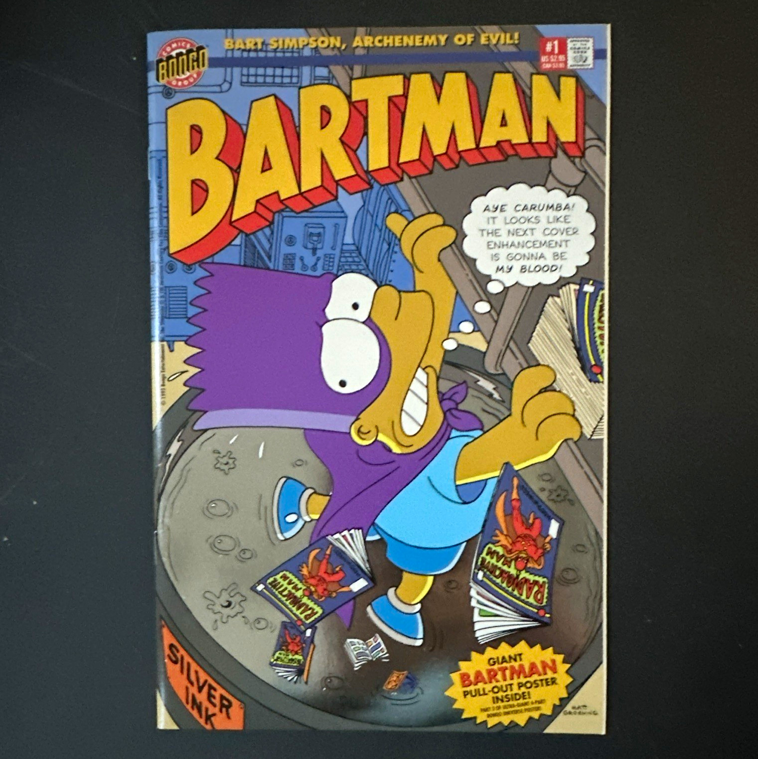 Bartman #1 Silver Ink Matt Groening Bongo Color Single Issue Comic Book