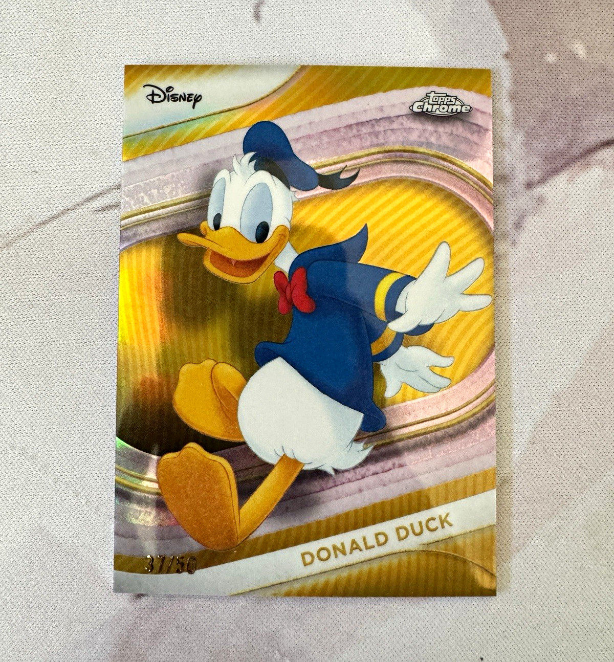 2025 Topps Chrome Disney - Donald Duck - True Gold Refractor /50