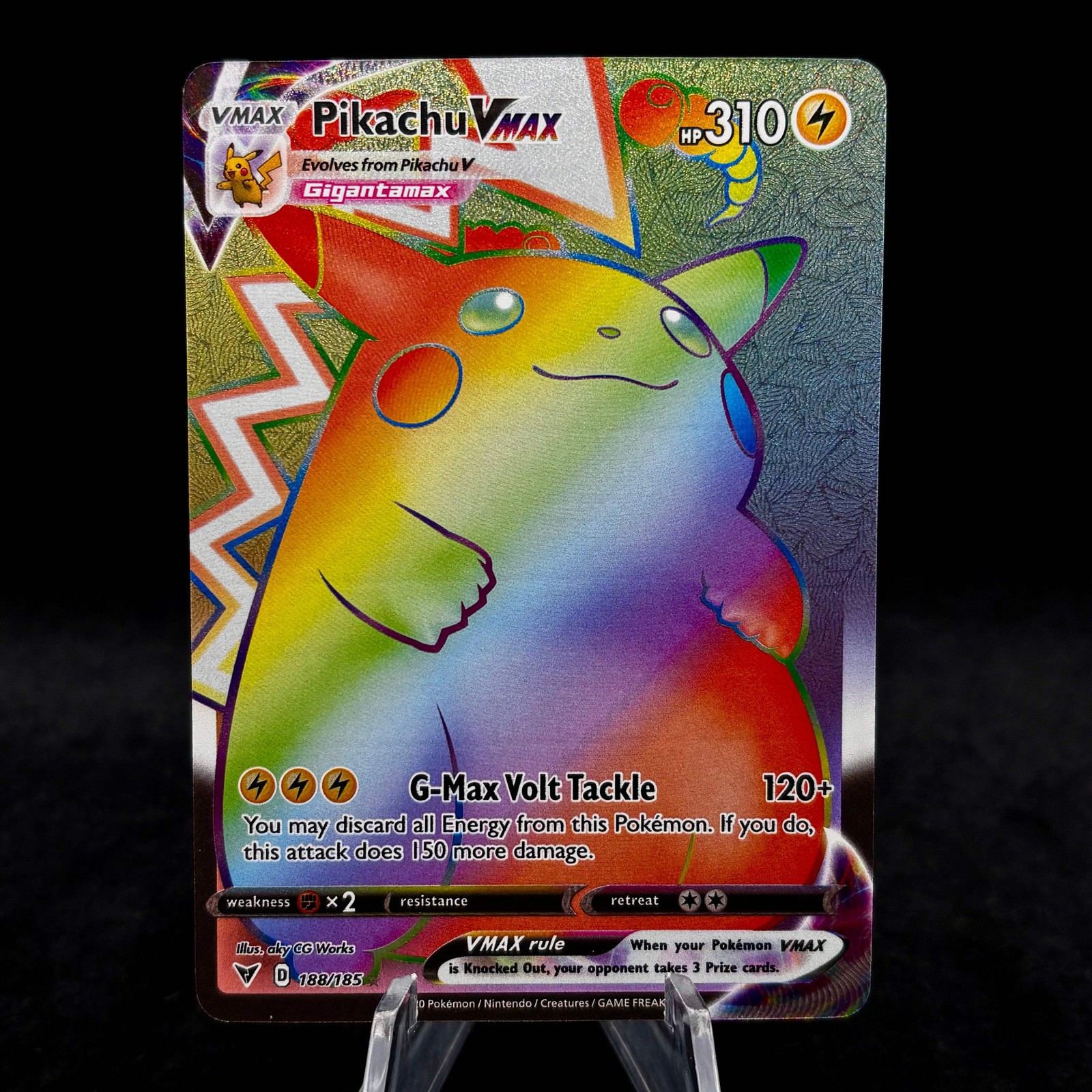 Pikachu VMAX (Secret) - SWSH04: Vivid Voltage Single Card