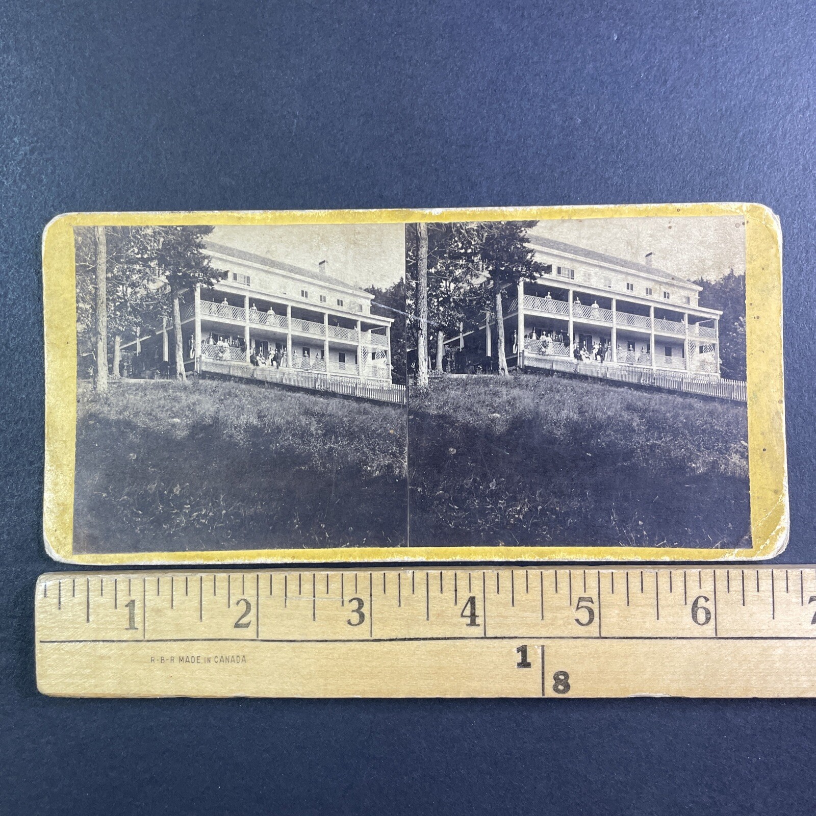 Laurel House Catskills Stereoview E. & H. T. Anthony & Co. 1860s New York Hotel