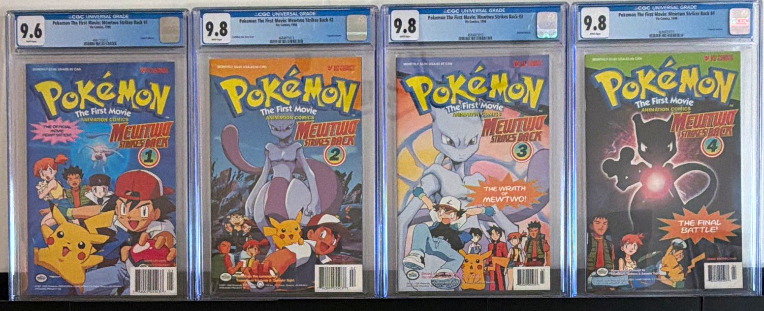 Viz Pokemon The First Movie: Mewtwo Strikes Back #1 (9.6), # 2-4 (9.8) complete