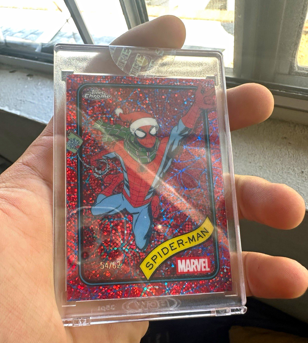 Topps 2025 Topps Chrome Marvel Spider-Man #101 Employee Exclusive 54/62