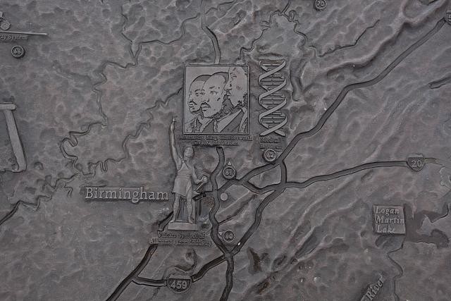 Photo:Montgomery Alabama 2010 Alabama Archives Map Sculpture Birmingham